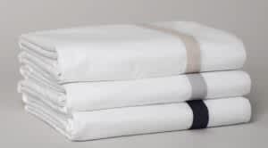 Saatva Banded Percale Sheet Set